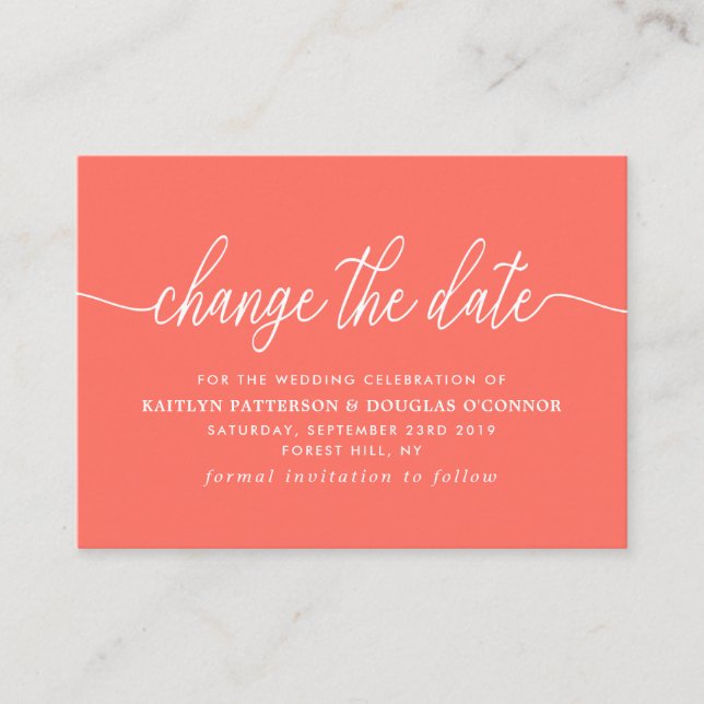 Simple Script Change The Date Enclosure Card (Front)