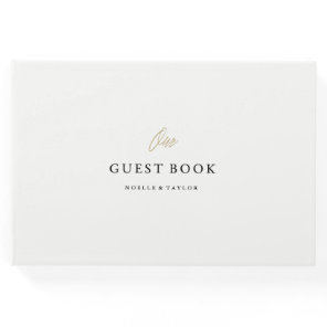 Simple Script Clean Wedding Guest Book