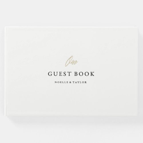 Simple Script Clean Wedding Guest Book