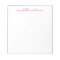 Simple Script Cute Pink Personalized Stationery