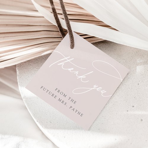 Simple Script  Elegant Personalized Thank You Favor Tags