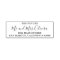 Simple Script Elegant Wedding Return Address