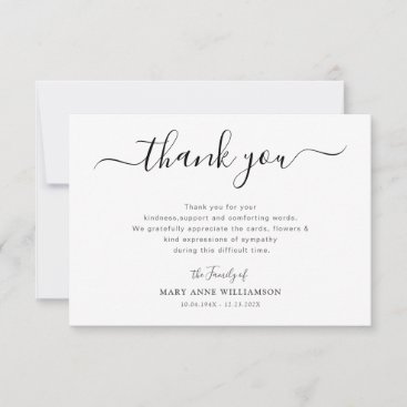 simple script funeral thank you note