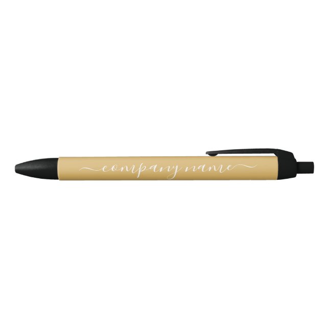 Simple Script - Gold & White - Company/Event Pen (Top)