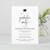Simple Script Graduation Invitation (Standing Front)