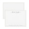 Simple script green border personalized stationery