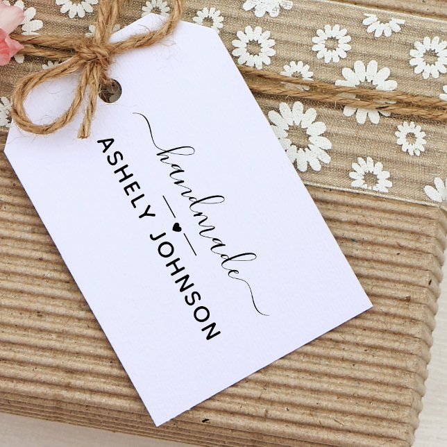 Simple Script Handmade Name Self-inking Stamp (Creator Uploaded)