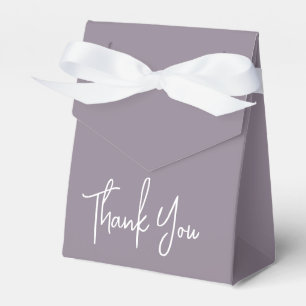 Simple Script Lilac Thank You Favor Box