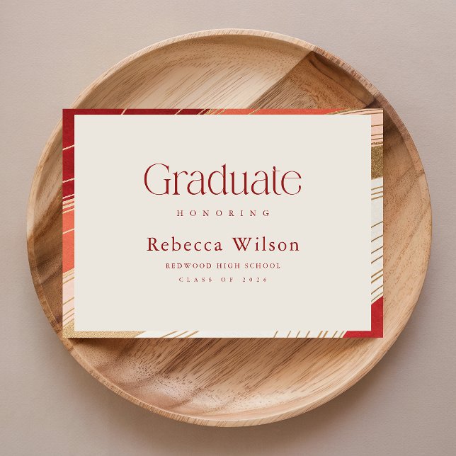 Simple Script Marble Agate Graduation Thank You Postcard (Creator Uploaded)
