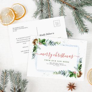 Simple script Merry christmas moving announcement