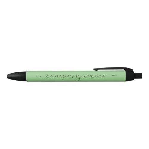 Simple Script _ Mint Green _ CompanyEvent Black Ink Pen