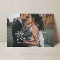 Simple Script Modern Wedding Photo Landscape