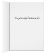 Simple Script Monogram Initial- Pink Confetti Cards (Inside (Right))