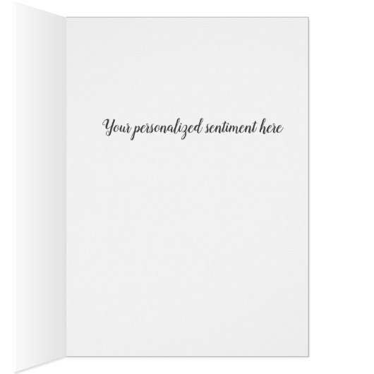 Simple Script Monogram Initial- Pink Confetti Cards (Inside (Right))
