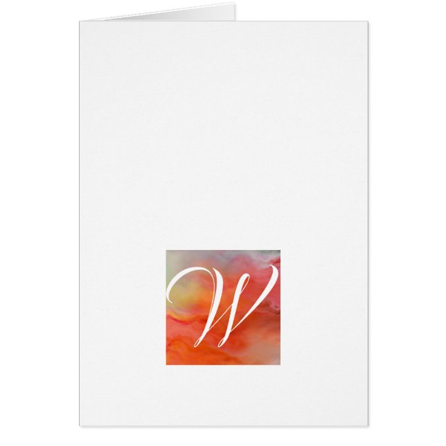 Simple Script Monogram Note Cards- Awaken Cards (Front)