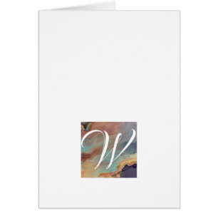 Simple Script Monogram Note Cards- Heavenly Cards