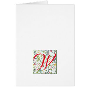 Simple Script Monogram Note Cards- Spring Dance Cards