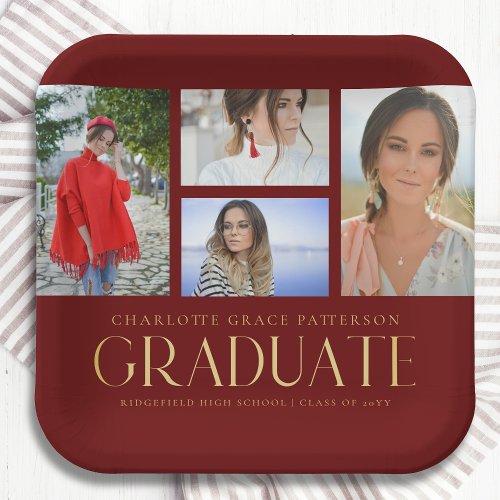 Simple Script Multi Photo Grad Graduation Party