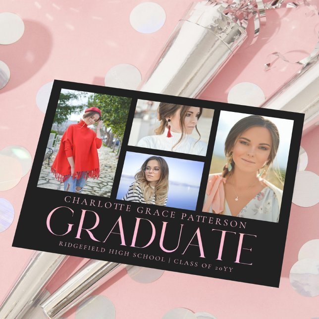Simple Script Multi Photo Graduation Announcement (Creator Uploaded)