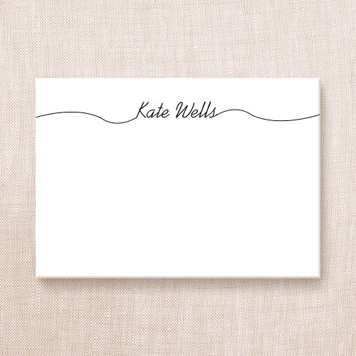 Simple Script Personalized Name Post_it Notes