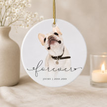 Simple Script Personalized Pet Memorial Photo