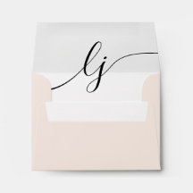 Simple Script Personalized Stationery Blush Pink
