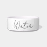 Simple script pet water bowl<br><div class="desc">This simple script water bowl will look great in your kitchen</div>