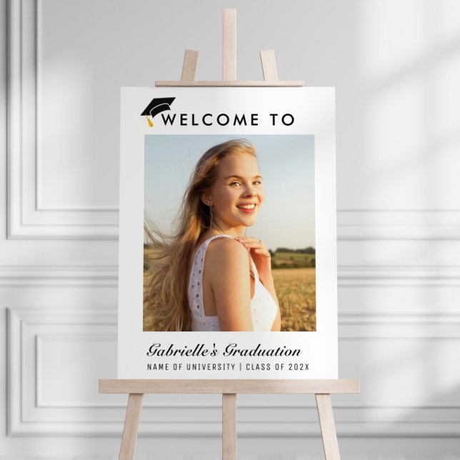 simple script photo graduation welcome sign (Creator Uploaded)