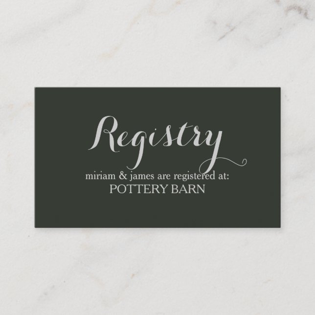 Simple Script Registry Cards (Front)