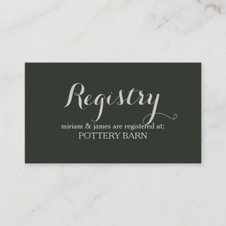 Simple Script Registry Cards