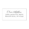 Simple Script Return Address Rubber Stamp | Zazzle