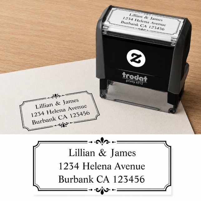 Simple Script Return Address Self-inking Stamp (Creator Uploaded)