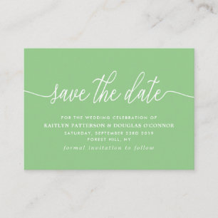 Simple Script Save The Date Enclosure Card