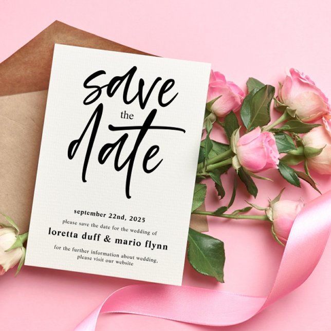 Simple Script Save the date Invitation (Creator Uploaded)