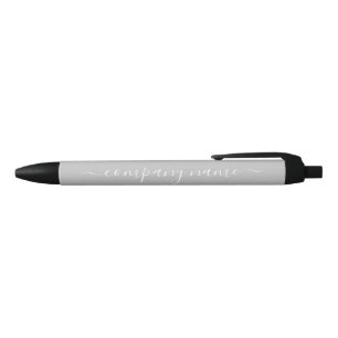 Simple Script - Silver & White - Company/Event Pen