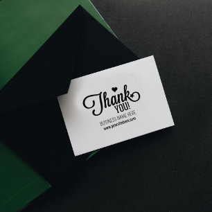 Simple Script Thank You, Custom Business Rubber Stamp