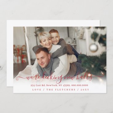 Simple Script we are decking new halls Moving  Holiday Card