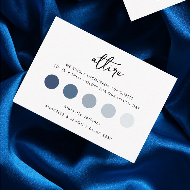 Simple Script Wedding Dress Code Guest Attire Enclosure Card (Creator Uploaded)
