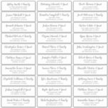 Simple Script Wedding Guest Names Address Sticker<br><div class="desc">Composed of simple sans serif and handwritten typography. These elements are simple,  fun,  and modern. This has 30 stickers. 
 
 This is designed by White Paper Birch Co. exclusive for Zazzle.
 
 Available here:
 http://www.zazzle.com/store/whitepaperbirch</div>
