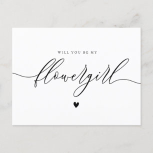simple script will you be my flowergirl card
