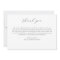 Simple Script Your Message Funeral Thank You Card