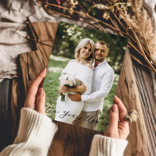 Simple Scripty 10th Anniversary - Ten Years Ago Card