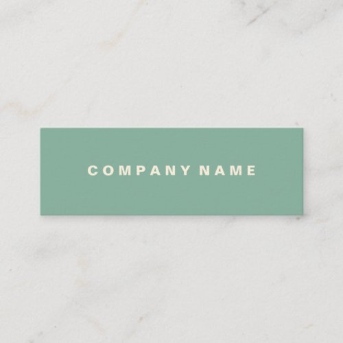 Seafoam Offwhite Plain Basic Simple Minimal Business Card