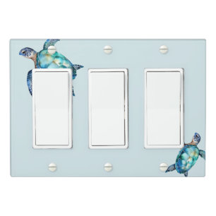 Simple Sea Turtle Bathroom Light Switch Cover