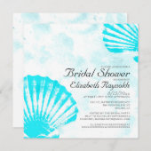 Simple Seashells Destination Bridal Shower Invite (Front/Back)