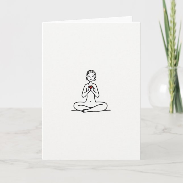 Simple Self Love Meditation Card (Front)