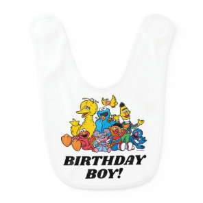 Simple Sesame Street Pals 1st Birthday Baby Bib
