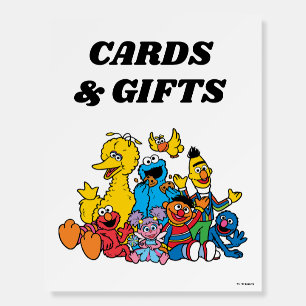 Simple Sesame Street Pals 1st Birthday Foam Board