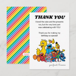 Simple Sesame Street Pals 1st Birthday Invitation