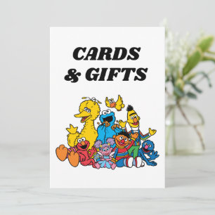 Simple Sesame Street Pals 1st Birthday Invitation